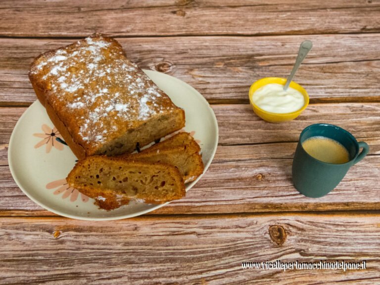 Banana bread con la macchina del pane